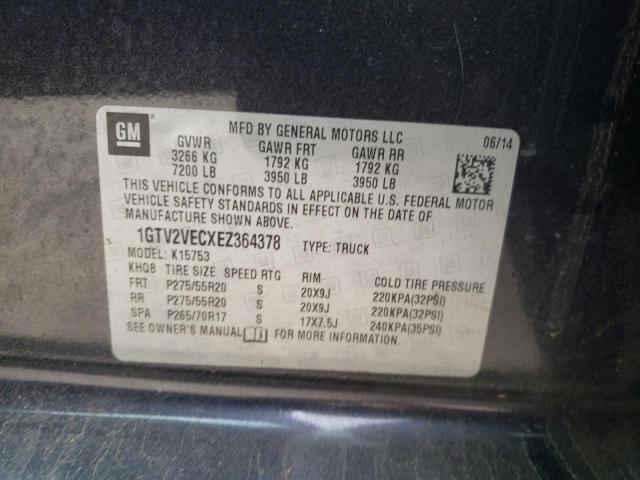 Photo 10 from auction – 2014 GMC SIERRA K15 with VIN 1GTV2VECXEZ364378
