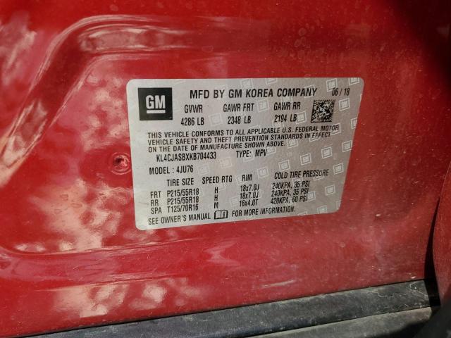 Photo 10 from auction – 2019 BUICK ENCORE PRE with VIN KL4CJASBXKB704433