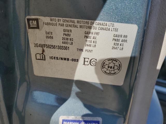 Photo 10 from auction – 2006 BUICK ALLURE CX with VIN 2G4WF582561303361