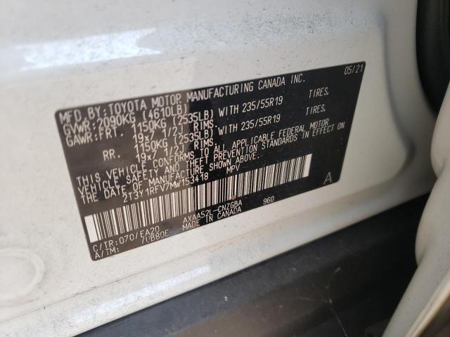 Photo 10 from auction – 2021 TOYOTA RAV4 LIMIT with VIN 2T3Y1RFV7MW153418