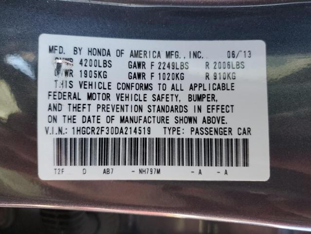 Photo 10 from auction – 2013 HONDA ACCORD LX with VIN 1HGCR2F30DA214519