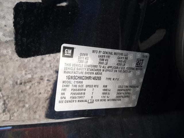 Photo 10 from auction – 2017 CHEVROLET SUBURBAN C with VIN 1GNSCHKC0HR148265