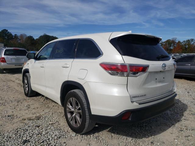 Photo 3 from auction – 2014 TOYOTA HIGHLANDER with VIN 5TDZKRFH1ES033371