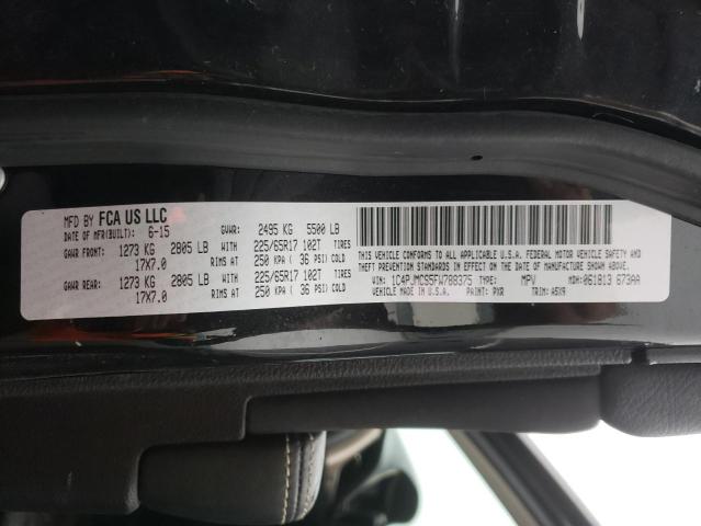 Photo 10 from auction – 2015 JEEP CHEROKEE L with VIN 1C4PJMCS5FW788375