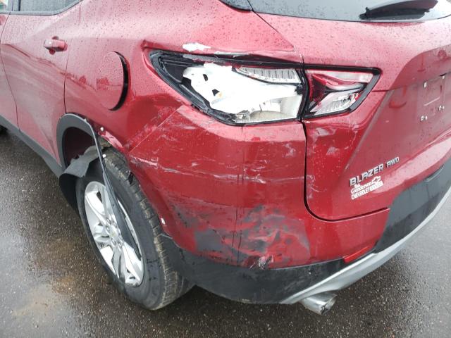 Photo 9 from auction – 2020 CHEVROLET BLAZER 3LT with VIN 3GNKBJRS1LS543617