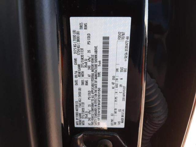 Photo 10 from auction – 2016 FORD F150 SUPER with VIN 1FTEW1EF8GFD53150