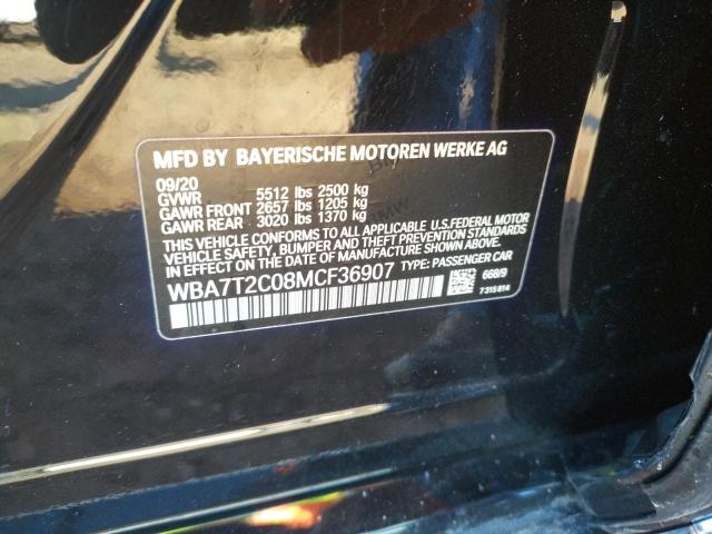 Photo 10 from auction – 2021 BMW 740 I with VIN WBA7T2C08MCF36907