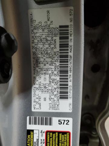 Photo 10 from auction – 2013 TOYOTA TACOMA DOU with VIN 3TMLU4EN7DM103755