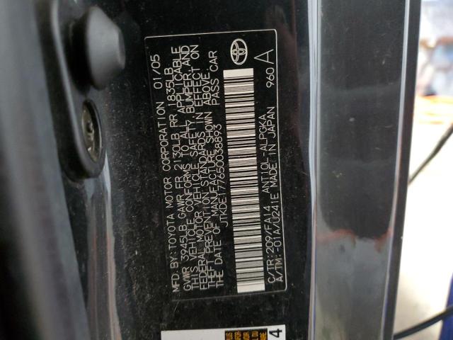 Photo 10 from auction – 2005 TOYOTA SCION TC with VIN JTKDE177650038893