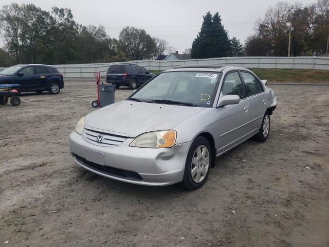 Photo 2 from auction – 2002 HONDA CIVIC EX with VIN 2HGES25772H575715
