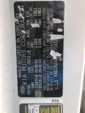 Photo 10 from auction – 2014 KIA SOUL with VIN KNDJN2A20E7714176