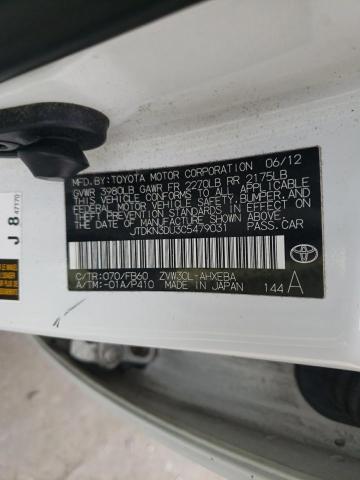 صورة رقم 10 من المزاد - 2012 TOYOTA PRIUS مع VIN JTDKN3DU3C5479031