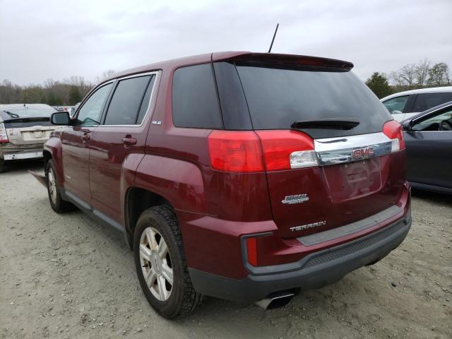 Photo 3 from auction – 2016 GMC TERRAIN SL with VIN 2GKALMEK3G6354291