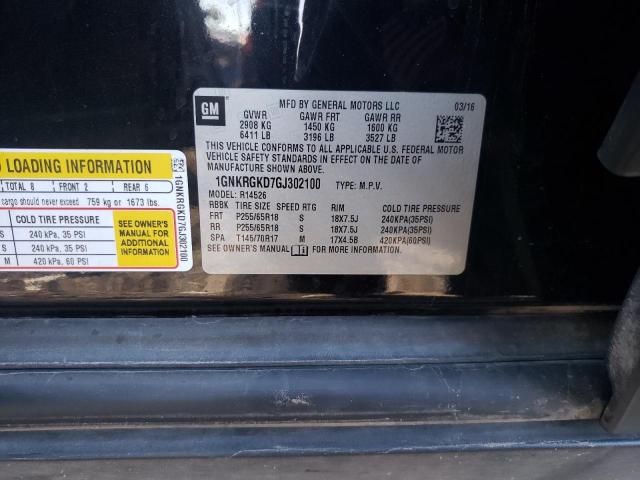 Photo 10 from auction – 2016 CHEVROLET TRAVERSE L with VIN 1GNKRGKD7GJ302100