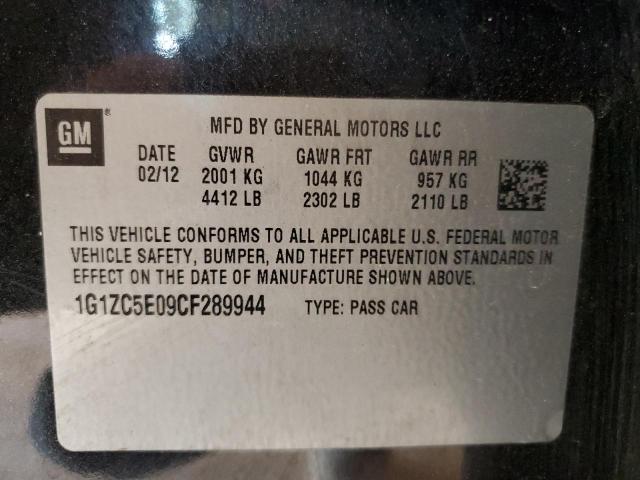 Photo 10 from auction – 2012 CHEVROLET MALIBU 1LT with VIN 1G1ZC5E09CF289944