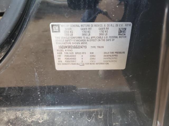 Photo 10 from auction – 2016 CHEVROLET SILVERADO with VIN 3GCUKSEC5GG224719