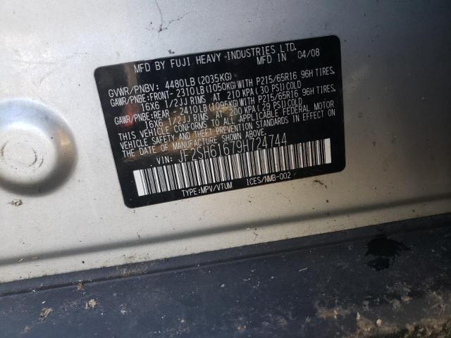 Photo 10 from auction – 2009 SUBARU FORESTER 2 with VIN JF2SH61679H724744