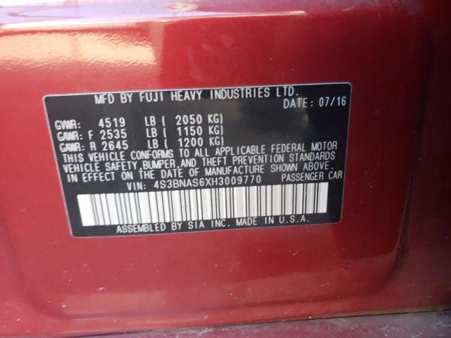 Photo 10 from auction – 2017 SUBARU LEGACY SPO with VIN 4S3BNAS6XH3009770