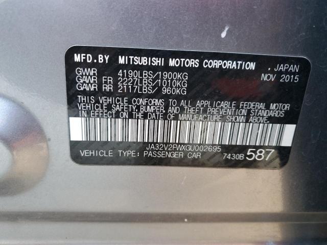 Photo 10 from auction – 2016 MITSUBISHI LANCER ES with VIN JA32V2FWXGU002695