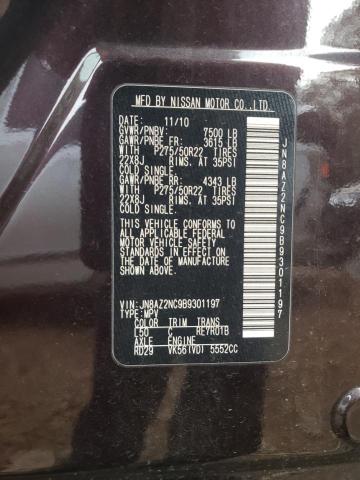 Photo 10 from auction – 2011 INFINITI QX56 with VIN JN8AZ2NC9B9301197