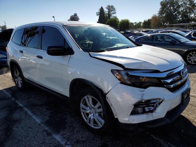 HONDA PILOT LX 2016 with VIN 5FNYF5H19GB037099 - Photo from auction