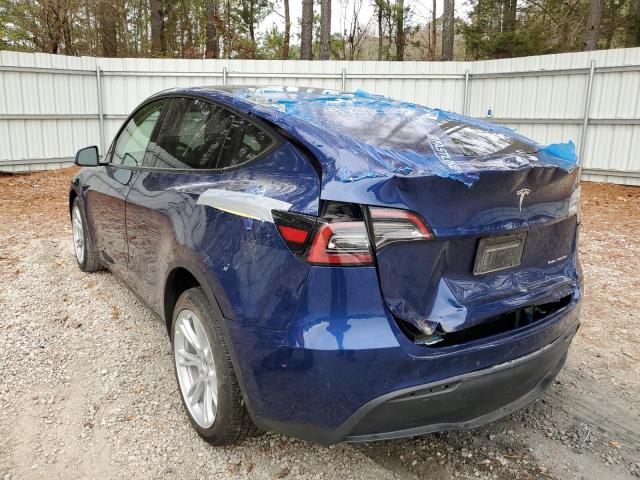 Photo 3 from auction – 2021 TESLA MODEL Y with VIN 5YJYGDEE7MF173824