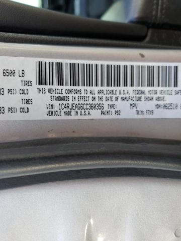 Photo 10 from auction – 2012 JEEP GRAND CHER with VIN 1C4RJEAG6CC360356
