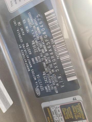 Photo 10 from auction – 2015 KIA OPTIMA SX with VIN 5XXGR4A65FG404675