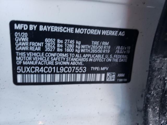 Photo 10 from auction – 2020 BMW X5 SDRIVE with VIN 5UXCR4C01L9C07553