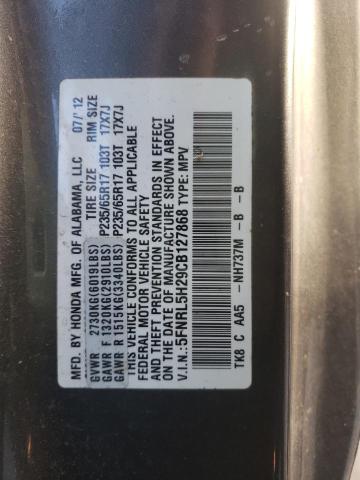 Photo 10 from auction – 2012 HONDA ODYSSEY LX with VIN 5FNRL5H29CB127868