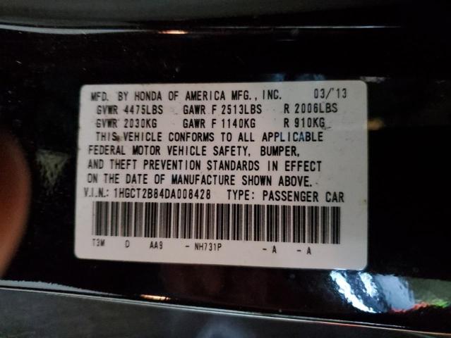 Photo 10 from auction – 2013 HONDA ACCORD EXL with VIN 1HGCT2B84DA008428
