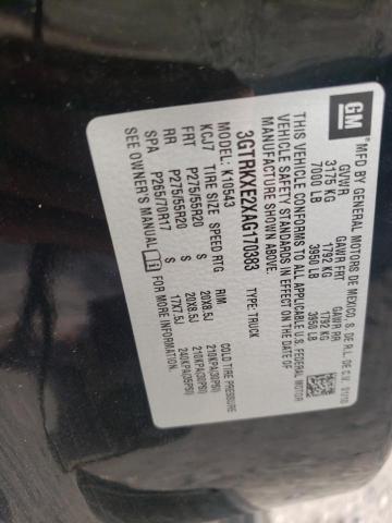 Photo 10 from auction – 2010 GMC SIERRA K15 with VIN 3GTRKXE2XAG170383
