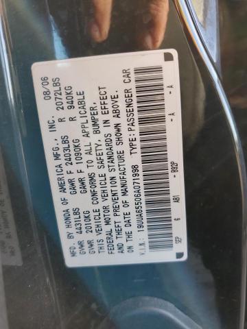 Photo 10 from auction – 2006 ACURA 3.2TL with VIN 19UUA65506A071998