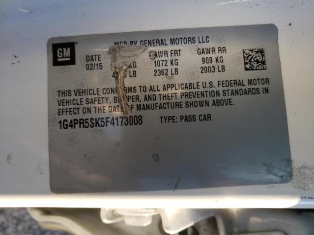 Photo 10 from auction – 2015 BUICK VERANO CON with VIN 1G4PR5SK5F4173008