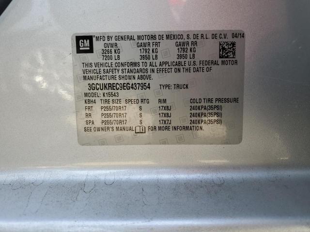 Photo 10 from auction – 2014 CHEVROLET SILVERADO with VIN 3GCUKREC9EG437954