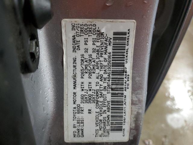 Photo 10 from auction – 2001 TOYOTA SEQUOIA LI with VIN 5TDBT48A61S056964