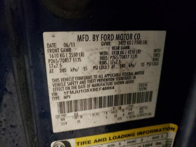 Photo 10 from auction – 2011 FORD EXPEDITION with VIN 1FMJU1G5XBEF48864