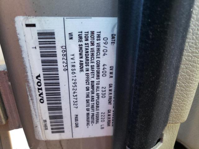 Photo 10 from auction – 2005 VOLVO S60 with VIN YV1RS612952437327