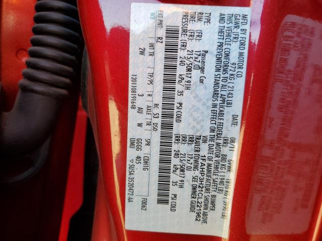 Photo 10 from auction – 2012 FORD FOCUS with VIN 1FAHP3H21CL221962