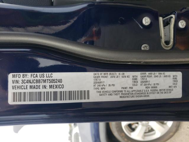 Photo 10 from auction – 2021 JEEP COMPASS LA with VIN 3C4NJCBB7MT505240