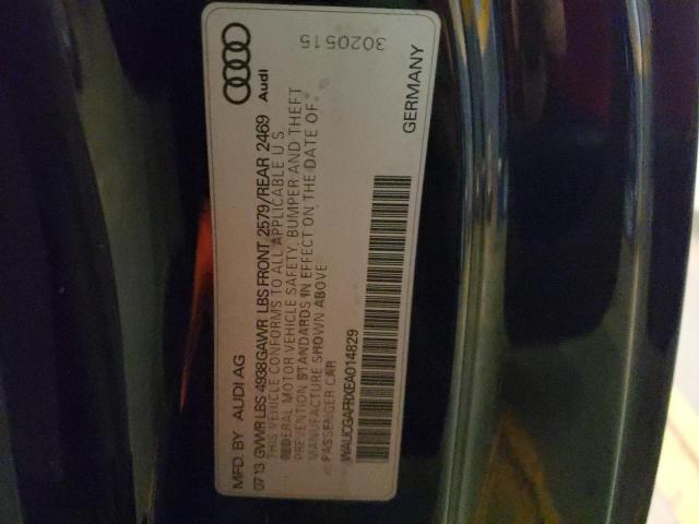 Photo 10 from auction – 2014 AUDI S5 PREMIUM with VIN WAUCGAFRXEA014829