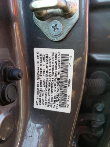 Photo 10 from auction – 2013 HONDA CIVIC LX with VIN 19XFB2F55DE068598
