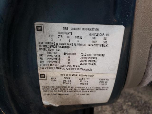 Photo 10 from auction – 1996 CHEVROLET CAPRICE CL with VIN 1G1BL52W2TR140400