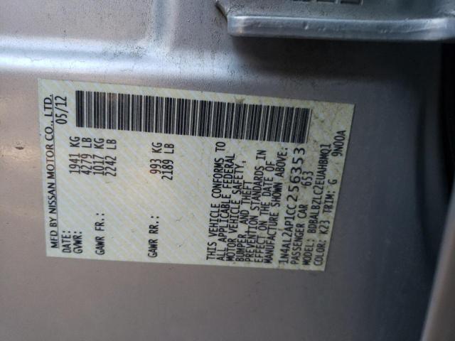 Photo 10 from auction – 2012 NISSAN ALTIMA BAS with VIN 1N4AL2AP1CC256353