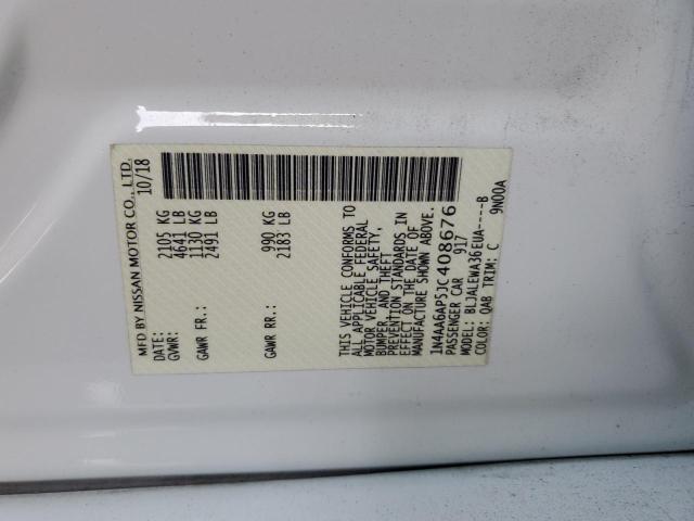 Photo 10 from auction – 2018 NISSAN MAXIMA 3.5 with VIN 1N4AA6AP5JC408676
