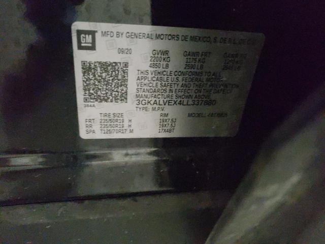 Photo 10 from auction – 2020 GMC TERRAIN SL with VIN 3GKALVEX4LL337880