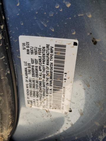 Photo 10 from auction – 2006 HONDA ODYSSEY EX with VIN 5FNRL38686B104724