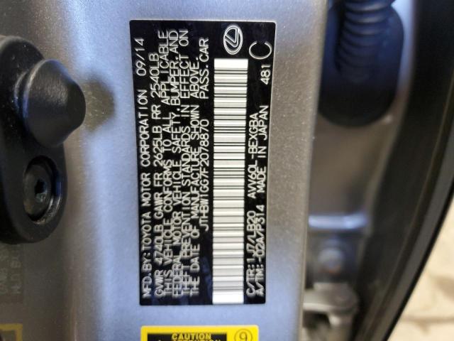 Photo 10 from auction – 2015 LEXUS ES 300H with VIN JTHBW1GG7F2078870