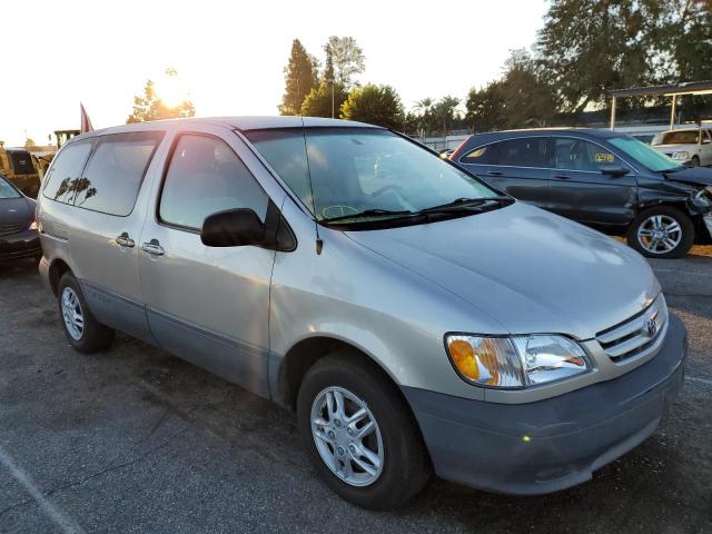TOYOTA SIENNA CE 2001 with VIN 4T3ZF19C81U351938 - Photo from auction