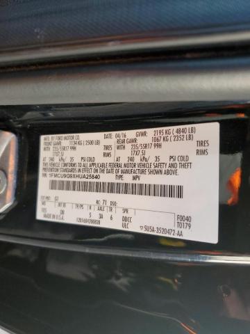 Photo 10 from auction – 2017 FORD ESCAPE SE with VIN 1FMCU9G9XHUA25840